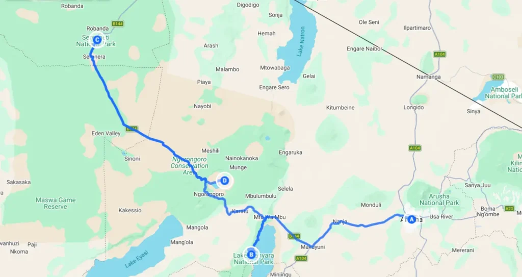Safari de 6 Jours en Tanzanie