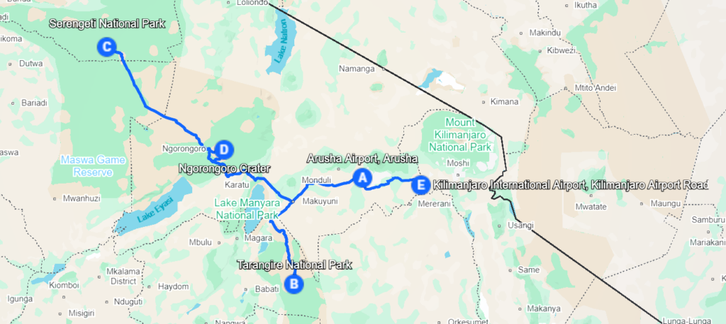 Safari de Groupe en Tanzanie 4 Jours