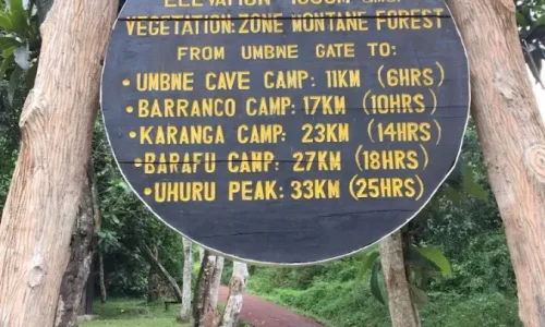 Bannière du Umbwe Cave Camp