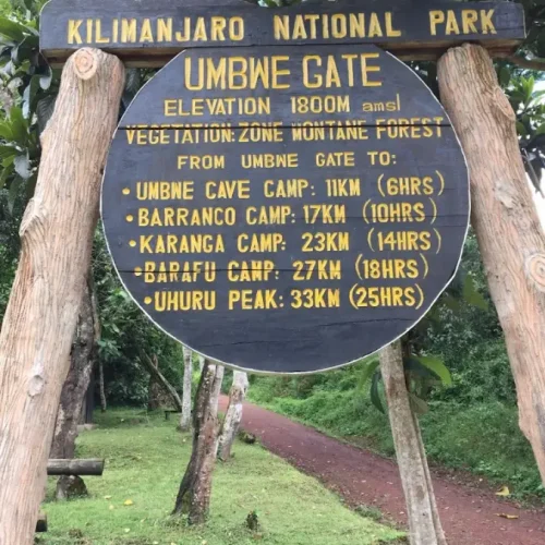 Bannière du Umbwe Cave Camp