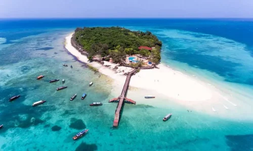 Découvrez Prison Island à Zanzibar – vue aérienne réalisée par drone
