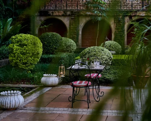 Espace de restauration en plein air de l’Giraffe Manor