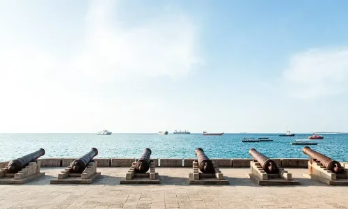 Esplanade aux canons de Stone Town, Zanzibar