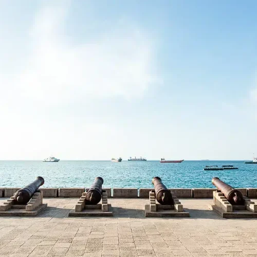 Esplanade aux canons de Stone Town, Zanzibar