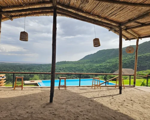Foot on Africa Safari lodge