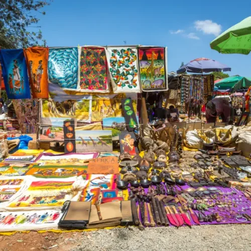 Marché de l_Artisanat Maasaï d_Arusha