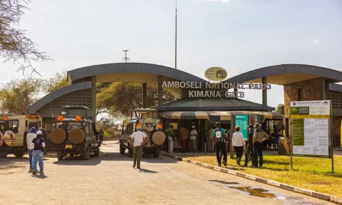 Porte Kimana du parc national d’Amboseli