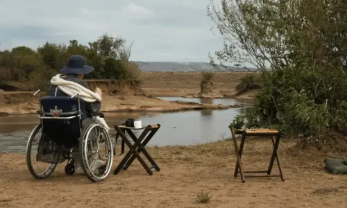 Safari accessible en fauteuil roulant en Tanzanie avec Kiwoito