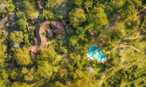 Vue aérienne du Lake Naivasha Sopa Resort