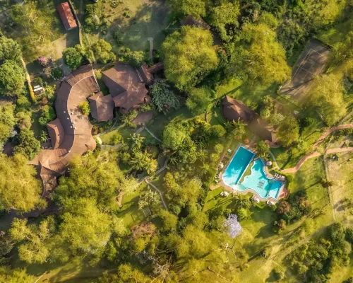 Vue aérienne du Lake Naivasha Sopa Resort