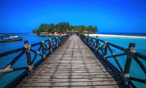 Vue de Prison Island, Zanzibar