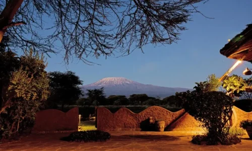 amboseli sopa lodge vue de nuit