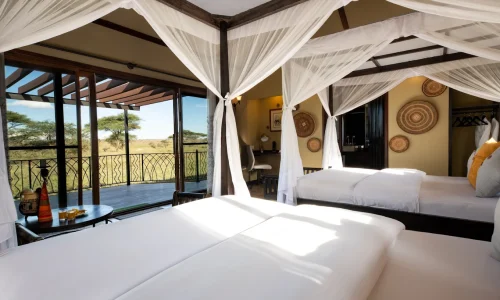 chambre twin sametu serengeti camp