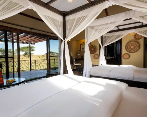 chambre twin sametu serengeti camp