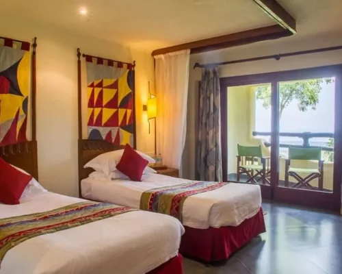 chambre twin standard au lake manyara serena safari lodge