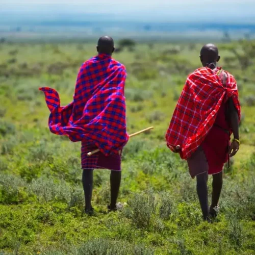 hommes tribu maasaï ngorongoro