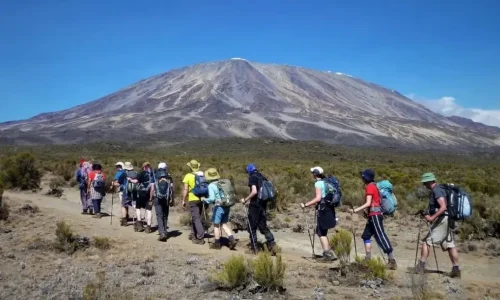 randonnée au kilimandjaro avec l’équipe de porteurs kiwoito
