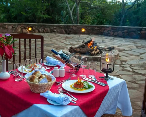 romantic outdoor dinner masai mara sopa lodge