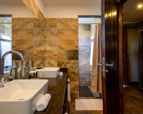 salle de bain sametu serengeti camp