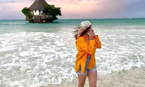 vue de vacances paradisiaques sur la plage de zanzibar(1)